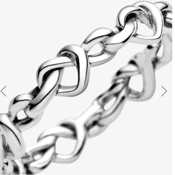 Pandora Knotted Heart Ring Size 7 - Picture 2 of 6